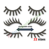 Eyelashes embroidery