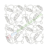 Feather quilting embroidery