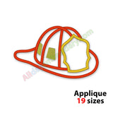 Firefigher helmet applique