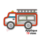 Fire Truck Applique