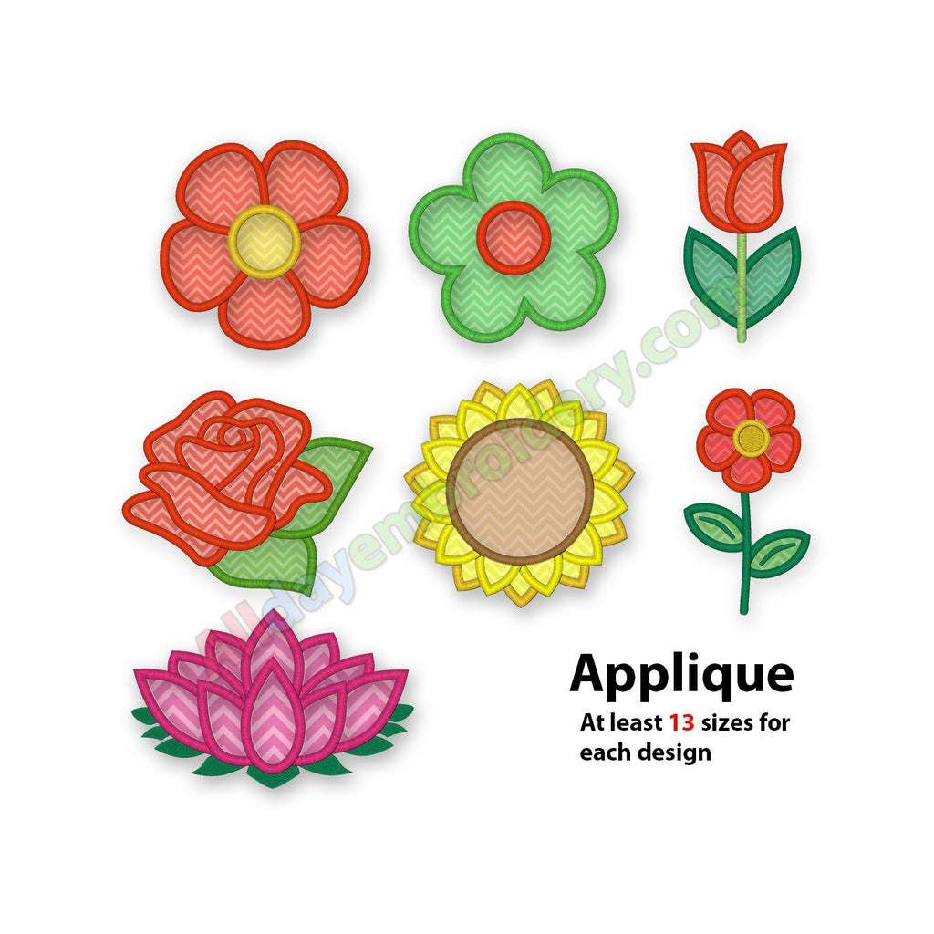 Flower Applique Set