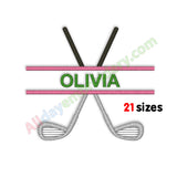 Split Golf Embroidery