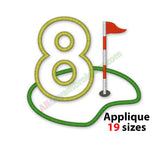 Number eight applique
