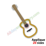 Guitar applique embroidery