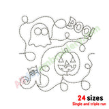 Halloween quilt embroidery