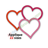 Hearts Applique Design