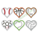 Heart Balls Applique set