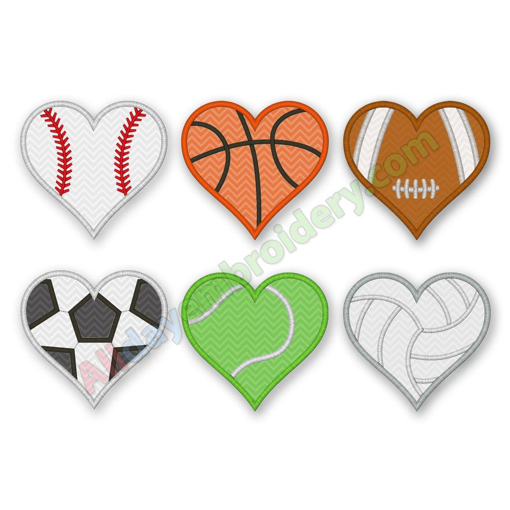 Heart Balls Applique set