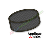 Hockey Puck Applique