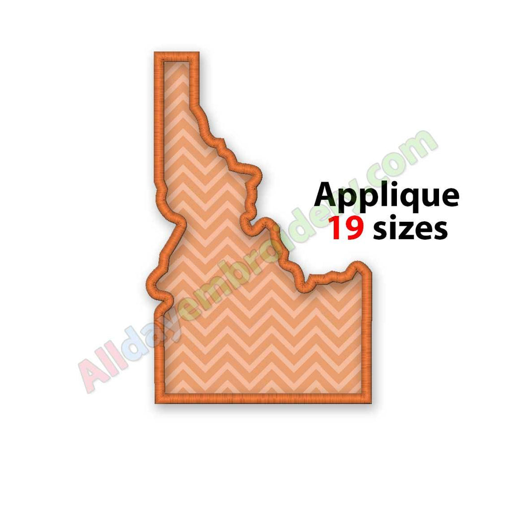 Idaho embroidery design