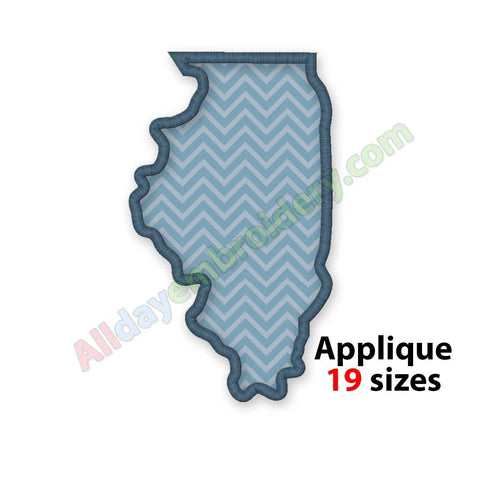 Illinois embroidery design