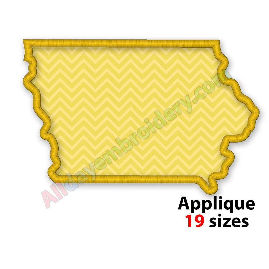 Iowa embroidery design