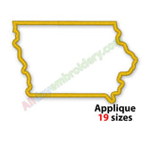 Iowa applique design