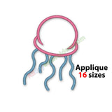 Jellyfish applique design