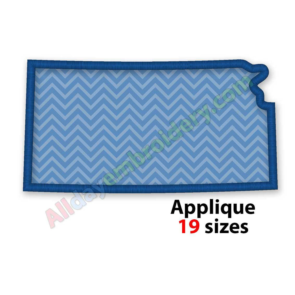 Kansas embroidery design