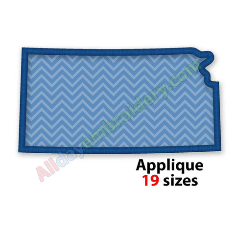 Kansas embroidery design