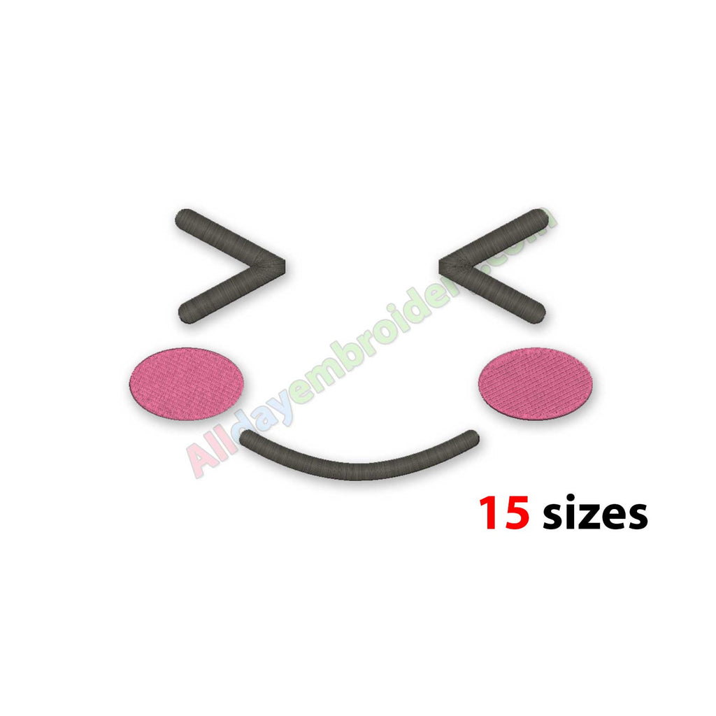 kawaii embroidery design