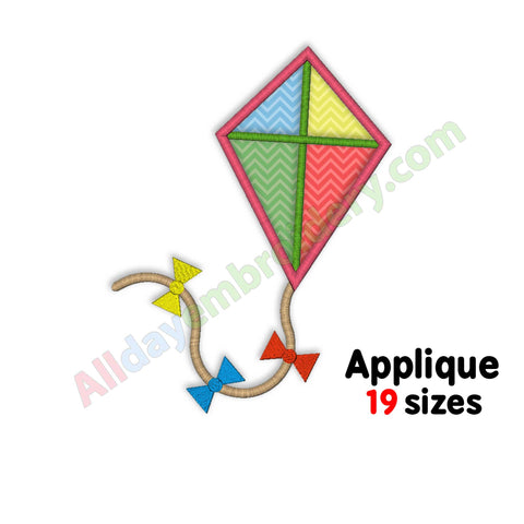 Kite embroidery design