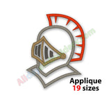 Knight Helmet Applique