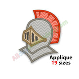Knight Helmet Applique