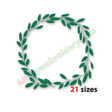 Leaf Wreath Embroidery