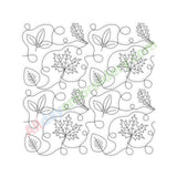 Fall leaf quilt block