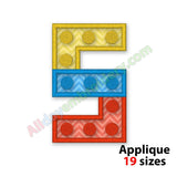 Number Five Applique