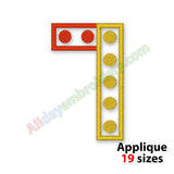 Number Seven Applique