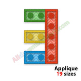 Number Three Applique