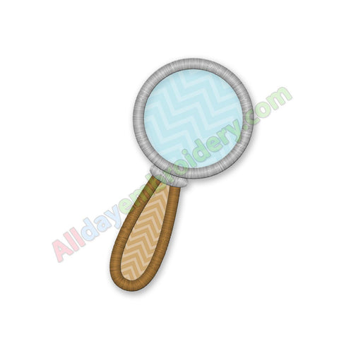 Magnifying Glass Applique