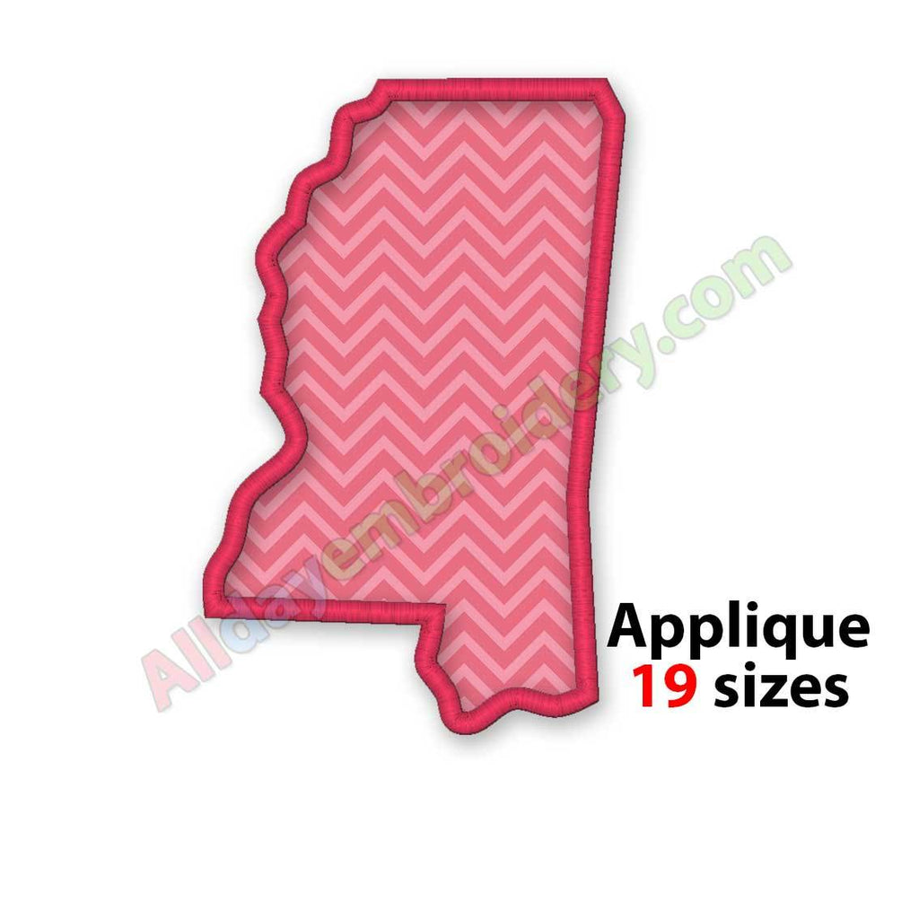 Mississippi embroidery design