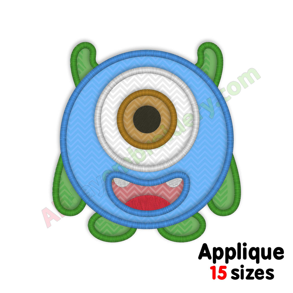 Monster embroidery design