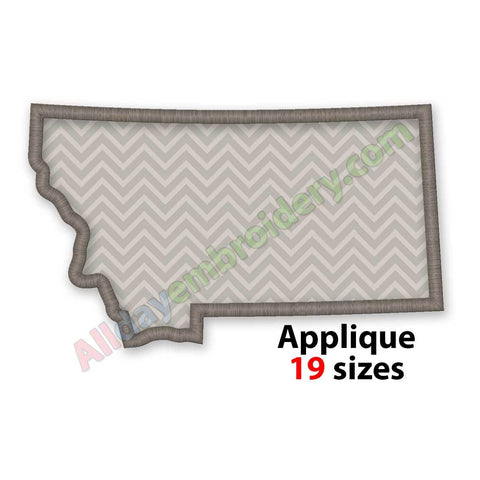 Montana embroidery design