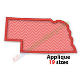 Nebraska embroidery design