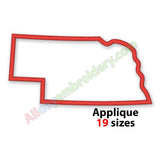 Nebraska applique design
