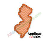 New Jersey embroidery design