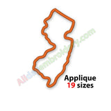 New Jersey applique design