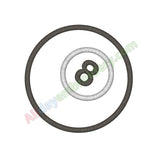 Eight ball applique