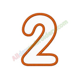 Number two applique