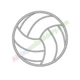 Volleyball ball applique - Alldayembroidery.com