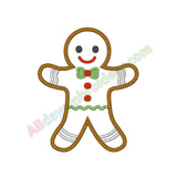 Gingerbread man applique