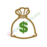 Money bag applique