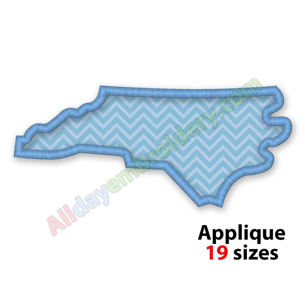 North Carolina embroidery design
