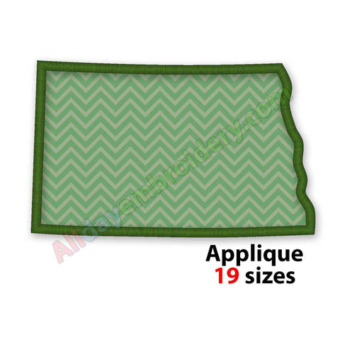 North Dakota embroidery design
