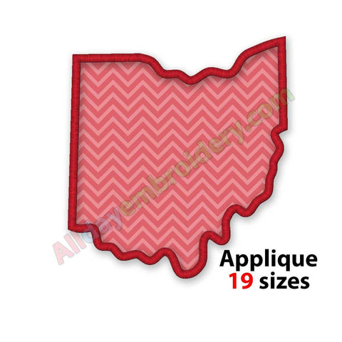 Ohio embroidery design