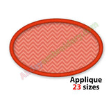 Oval applique