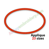 Oval applique design