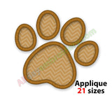 Paw print applique