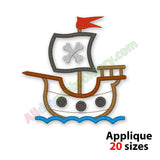 Pirate Ship Applique
