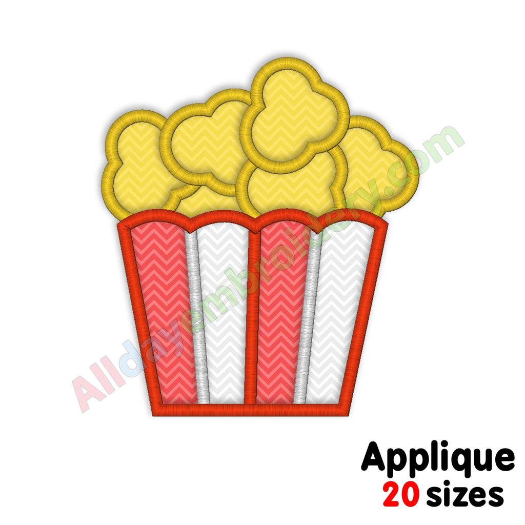 popcorn embroidery design